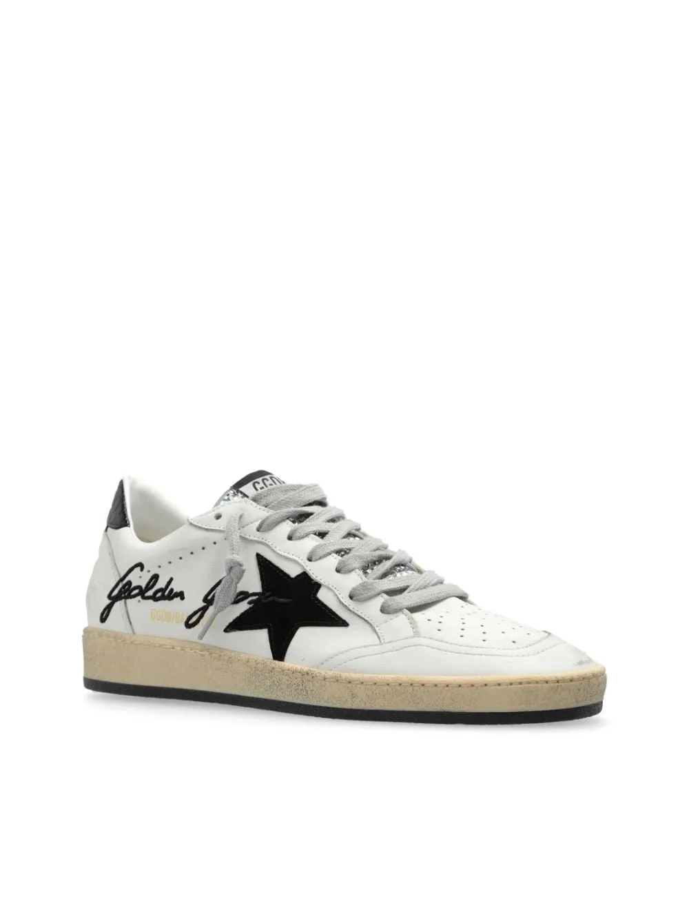 WHITE LEATHER CROCODILE-EFFECT SNEAKERS