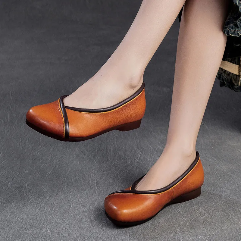 Women Minimalist Soft Leather Casual Flats